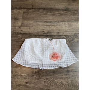 NWT Womens Show Me Your Mumu Wish Crop Top White Checker Size M